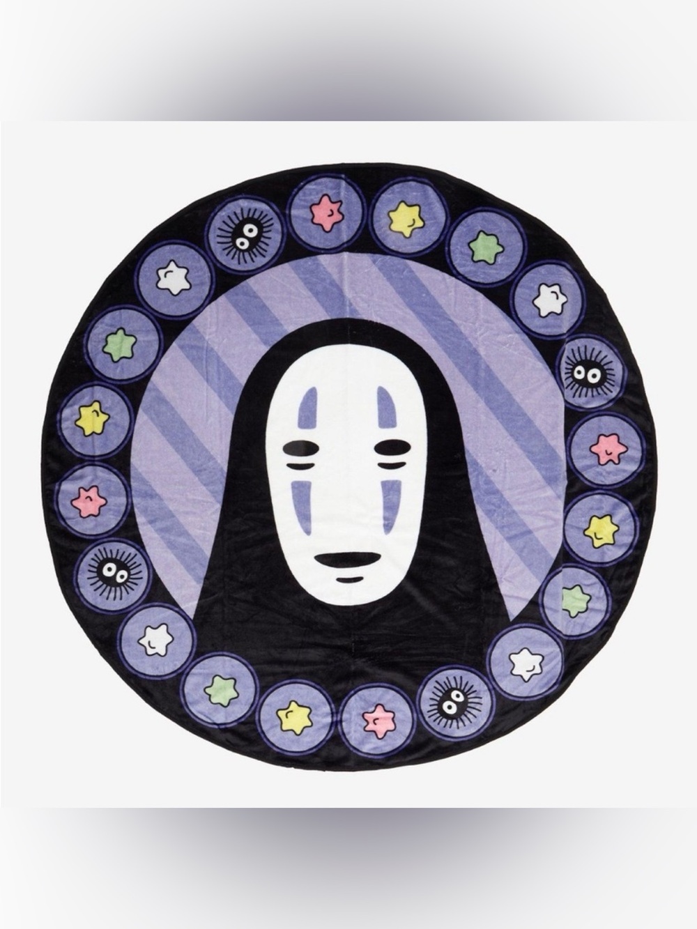 Studio Ghibli Spirited Away No-Face Round Throw